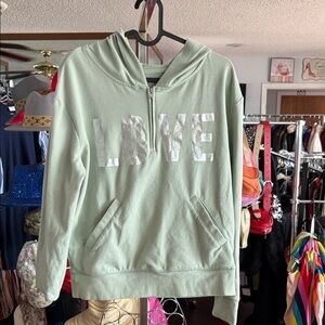 New York & Company Mint LOVE Hoodie